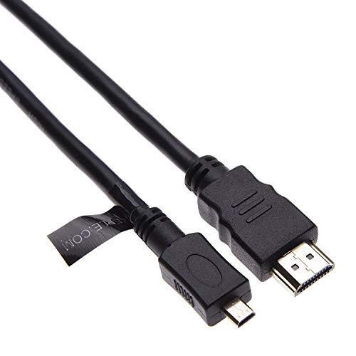 Micro HDMI Cable for Panasonic Lumix DMC DMC- HC HC Series GH4 FZ1000 FZ300 FZ330 GF7 GF7K GH4A GH4H TZ61 TZ70 TZ71 TZ80 TZ81 TZ100 TZ101 TZ37 TZ40 FT3 FT4 FT5 FX90 FZ1000 FZ300 FZ330 V760 Camera 10ft - size: 10ft