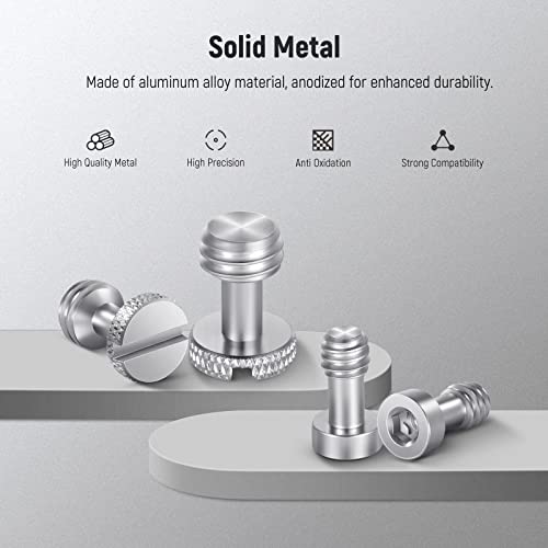 NEEWER 26PCS Camera Screw Set for Photography Equipment, Includes 1/4" 3/8" M2 M2.5 M3 and M4 Screws Compatible with SmallRig NEEWER Camera Cage, Top Handle, Side Handle Grip, Tripod QR Plate, UA002 - style: UA002