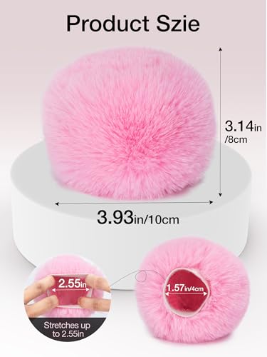 SUNMON Blue Yeti Microphone Pop Filter, Mic Cover Furry Foam for Blue Yeti, Fifine AM8, HyperX SoloCast, Razer Seiren V3 Mini Microphones and Most Mic (Pink)