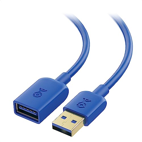 Cable Matters 2-Pack 5Gbps USB Extension Cable - 3ft, USB 3.0 Extension Cable, Male to Female USB3.0 Extender, Compatible with Webcam, VR Headset, Printer, Hard Drive, Blue - color: Blue, size: 3 Feet, style: 2-Pack