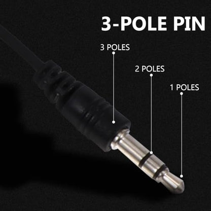 Clip-on Microphones for Pc 5 Pack PVC Phone Mics Easy to Use Lapel Microphone Boom for Streaming/Recording/Video Chat