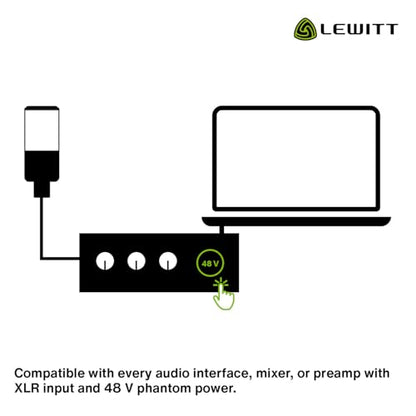 LEWITT LCT 240 Pro Large Diaphragm Condenser Mic - color: Black