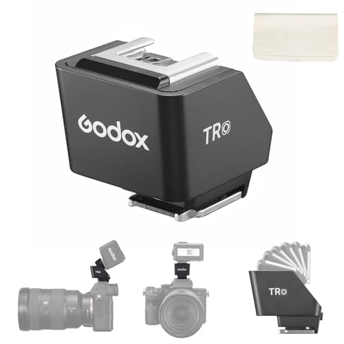 Godox TR-O TTL Hot Shoe Riser for Olympus Panasonic, with 6 Adjustment Levels (0-90°) TTL Function HotShoe Extender Mount Adapter for Godox TTL Mini Flash iT20 iT30Pro