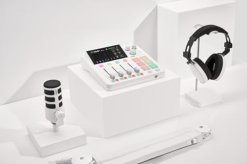 RØDE PodMic Cardioid Dynamic Broadcast Microphone - White - color: PodMic White