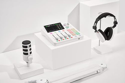RØDE PodMic Cardioid Dynamic Broadcast Microphone - White - color: PodMic White