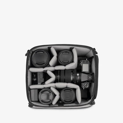 WANDRD All New Essential Deep Camera Cube V2: Protective Camera Storage with Soft Grey Interior, Modular Dividers & Quick Access—Fits PRVKE 41L, Telephoto Lenses & Pro Gear - size: Essential Deep V2