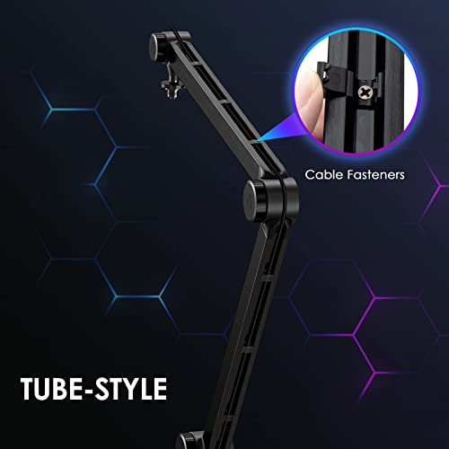 Mic Boom Arm Stand Compatible with Shure SM7B, MV7, Blue Yeti Mic, Fifine microphone, HyperX QuadCast Mic and Most Microphones, Premium Microphone Arm by YOUSHARES - color: Boom Arm for Microphone