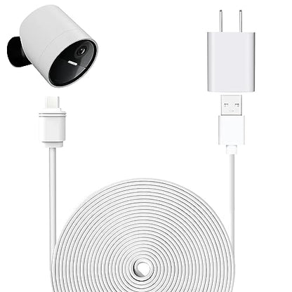 25ft/7.6m Weatherproof Outdoor Charging Micro-USB Head Cable for SimpliSafe Outdoor Security Camera Only (1)
