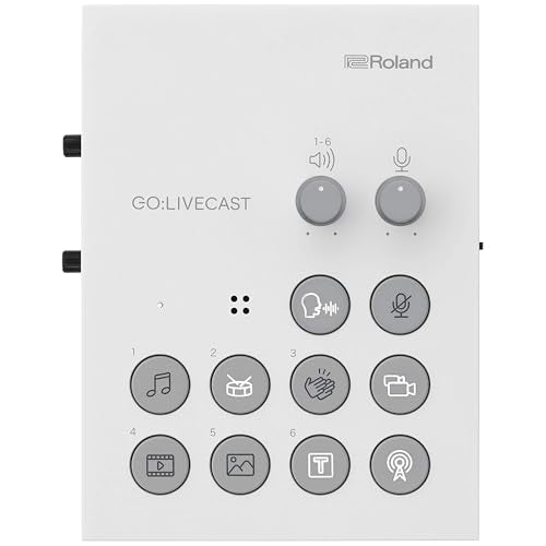 Roland GO:LIVECAST | Livestreaming Studio for Smartphones | Companion App | Intuitive, Hands-On Controls | Easy-To-Use Media Tools | Ideal for Content Creators | Stream via YouTube, Twitch & More