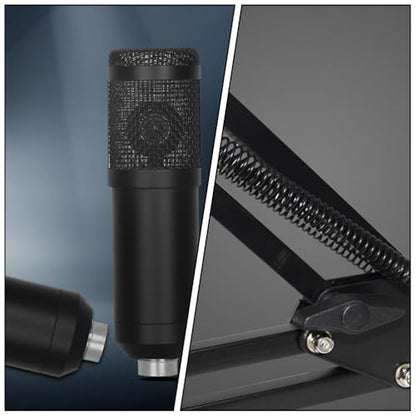USB Streaming Microphone Cardioid Condenser Microphone for Recording Gaming Podcasting Broadcasting and Home Studio with Volume Control Knob for Pc and Laptop Use