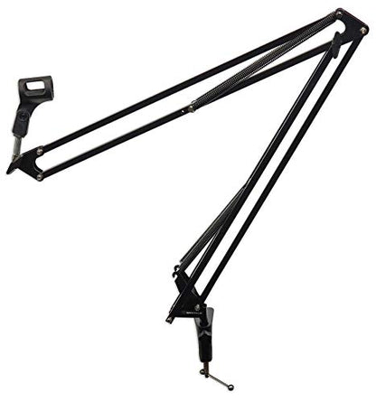 Rockville DMS40 40" Microphone Boom Arm Studio Podcast USB Mic Stand | Desk Clamp, Steel Construction, Internal Springs, Articulating, Aluminum Alloy Clamp, Fits desk less than 2" thick - size: 40"