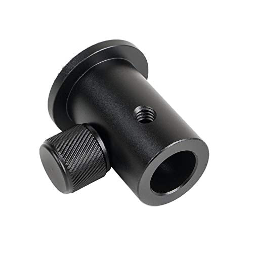 Mounting Adapter Converts Standard 5/8" (16mm) Female Light Stand Tip or Stabilizer Spring Arm Rod to 1/4" x 20 Thread for Camera,Flash Light,Gimbal