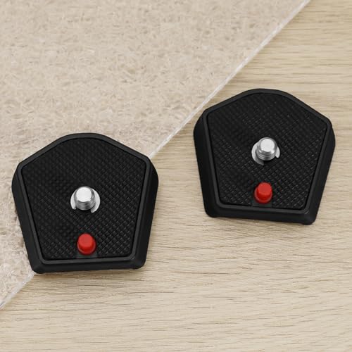 2Pcs 785PL Quick Release Plate 1/4inch Screw Compatible with Manfrotto Modo 715B 715SHB 718B 718SHB 7321YB 785B 785SHB Models for Universal Tripod SLR Camera