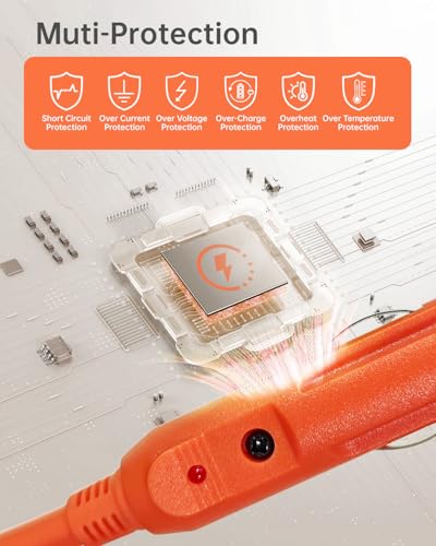 3M(10FT) 12V/24V Car Charging Cable to XT60 Connector, 14 AWG Cigarette Lighter Charger, Compatible with Anker SOLIX C300/C1000/F2000, EcoFlow Delta 2, BLUETTI AC2A Portable Power Station - color: Orange