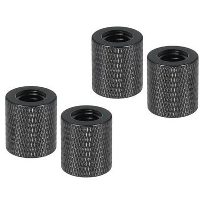 PATIKIL Tripod Screw Adapter 3/8" Female to 3/8" Female, 4 Pcs Tripod Nut Connectors Camera Mount Screw Camera Double Head Converter for Microphone Holder Magic Arms Accessories, 18 mm - size: 3/8" Female to 3/8" Female,18 mm