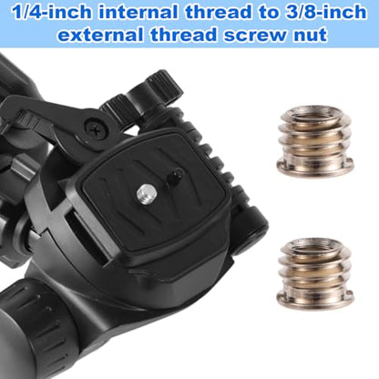 8pcs Tripod Screw Adapters, 1/4" to 3/8" Threaded Mount Converter Screw Tripod Accessories for Camera Light Stand Mic Stand and More