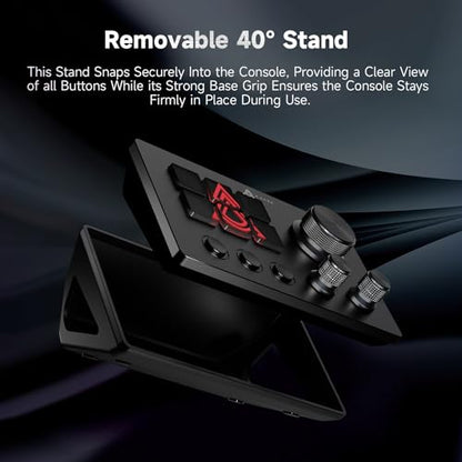 AJAZZ Macro Keypad Stream Controller Deck Gaming Streaming Shortcut Keyboard, 6 Programmable Keys Customizable Visual AI Pad USB Soundboard for YouTube, Desk Office Setup, Laptop, PC, Mac [Macintosh] - color: AKP03 Black