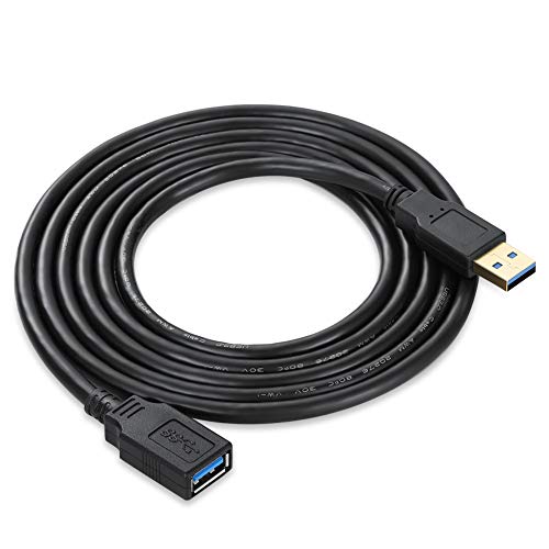 XBOHJOE USB Extension Cable,USB 3.0 Type A Male to A Female Extension Cable Cord Data Transfer 5Gbps for USB Flash Drive,Mouse,Xbox,Keyboard, Card Reader,Printer etc (12FT) - size: 12 ft