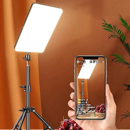 Photography Video Light Panel with LED and Tripods Stand for Enhanceds Live Streaming and Studio Shootings Live Streaming Light - color: C