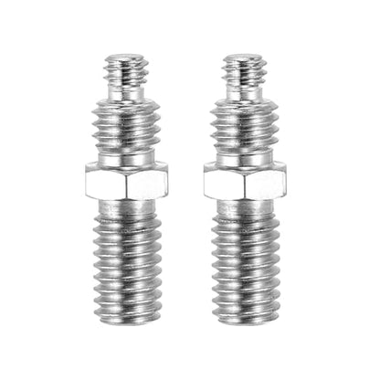 PATIKIL Tripod Screw Adapter 1/4" to 3/8" Male Thread Reducing Screw Tripod Mounting Thread Converters for Tripod Monopod of Camera, 2Pcs - size: E7