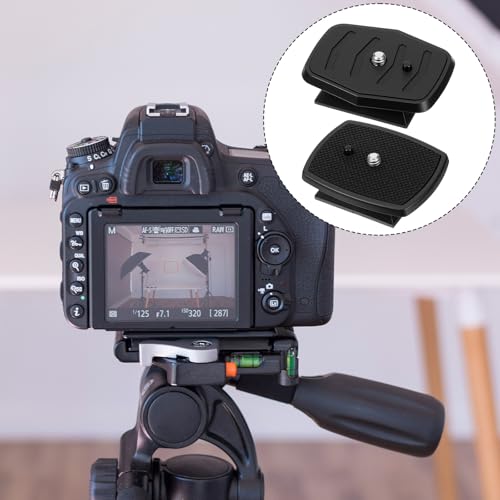 Tripod Quick Release Plate Camera Mounting Adapter, 2 Pack 43mm and 45mm Tripods Attachment Compatible with a Variety of Tripod Mount