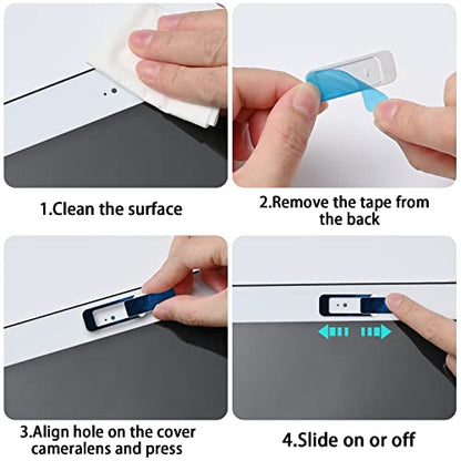 Webcam Cover, 3 Pieces, Laptop Camera Cover, Privacy Shielding Capacity is Twice as Big as The Traditional, Suitable for Computer Mobile Phones, laptops, Tablets and so on (The Starry Sky) - color: The starry sky