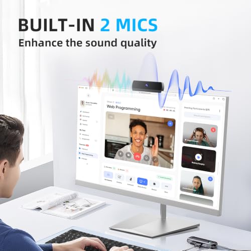 1080P HD Webcam, USB Plug & Play Computer Camera, Auto Low-Light Streaming Camera, Noise-Canceling Microphone Web cam - for Video on Laptop & Desktop - style: 1080P webcam