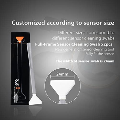 VSGO Professional Camera Cleaning Kit – for Canon, Nikon, Sony, DSLR & Mirrorless Cameras, Includes Lens Cleaning Pen, Air Blower, Sensor Swabs for Full Frame & APS-C, Microfiber Cloth - size: VS-A7E-for Sensor & Lens
