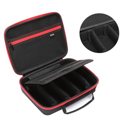 MOSISO Camera Case Compatible with GoPro Hero 13/12/11/10/9/8/7, Hard Travel Carrying Case Compatible with AKASO EK7000/V50/Brave 4/7 LE/8, EVA Case with Snap Hook for Action Camera, Black - color: Black