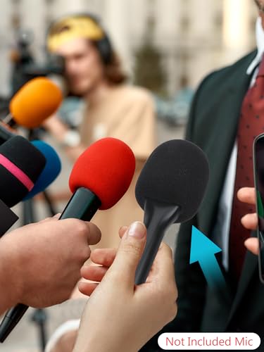 YOUSAHRES Interview Microphone Handheld Adaptor for DJI Mic 1/2, Mic Holder Stand Lavalier Interview Mic for DJI Wireless Microphone - color: DJI mic holder mic cover