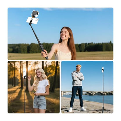 NEEWER Entry Level Version 16-71" Selfie Stick Tripod Compatible with iPhone Android, Portable Cell Phone Travel Stand Camera Holder with Remote for TikTok Video Recording Streaming Filming, PA988
