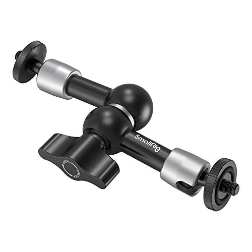 SmallRig 5.5 Inches Adjustable Friction Articulating Magic Arm, with Both 1/4" Screw for LCD Monitor/LED Lights - style: 1-Pack