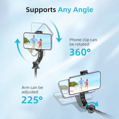51" Selfie Stick Tripod, Extendable Cell Phone Stand with Remote, Aluminum Alloy Smartphone Travel Tripod Phone Stand for iPhone 15/14/13/12 Pro Max, Samsung, Huawei, GoPro - color: Black, size: 51in-Aluminum Pole