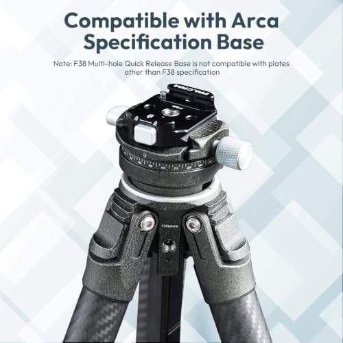 FALCAM F38 Quick Release Kit V2, Quick Release System, Base and Plate with 1/4" and 3/8" Screw Thread for Tripod, Monopod, Stabilizer, Slider - F38B3404 - size: F38 QR Kit V2