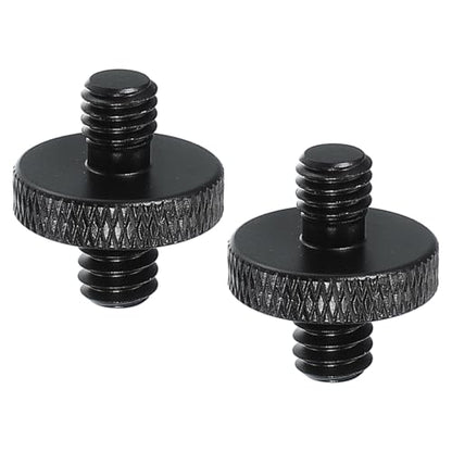 PATIKIL Tripod Screw Adapter 1/4" Male to M6 Male, 2 Pcs Tripod Nut Connectors Camera Mount Screw Camera Double Head Converter for Microphone Holder Magic Arms Accessories, 18 mm - size: 1/4" Male to M6 Male,18 mm