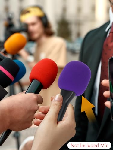 YOUSHARES Handheld Adaptor with Foam Cover, Compatible with Rode and DJI Wireless Microphones for Interviews (Purple Foam) - color: Purple Foam