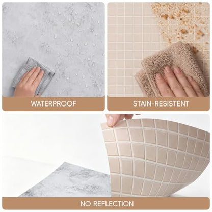 Product Photography Backdrops with Shadow Boards, 9Pcs 18 Curated Patterns Photography Prop Kit, Portable Small Photo Backdrop Board and PVC-Coated UGC Backdrops for Food Jewelry Mini Items, 16x11.5in