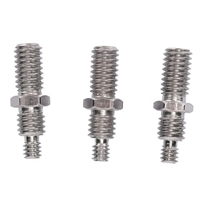 KIMISS 3Pcs 3/8 to 1/4in Male Threaded Screw Adapter Camera Tripod Mount Double Sided Standard Mounting Camera Screw Adapter Thread Camera Tripod Conversion Tripod Screw for Tripod PTZ