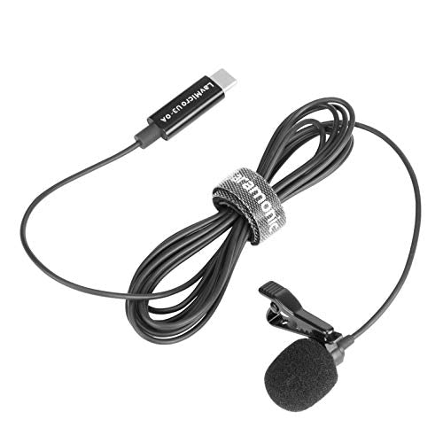 Saramonic LavMicro U3-OA | Compact Clip-On Omnidirectional Lavalier Microphone Designed for DJI Osmo Action with 6.6' (2m) Cable & USB-C Connector