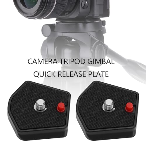 2Pcs 785PL Quick Release Plate 1/4inch Screw Compatible with Manfrotto Modo 715B 715SHB 718B 718SHB 7321YB 785B 785SHB Models for Universal Tripod SLR Camera