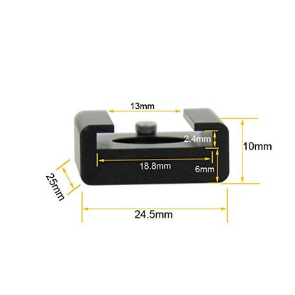 CAMVATE Cold Shoe Mount with 1/4''-20 Hole for Camera Flash Microphone Accessories - 0966 - style: 1Piece,black-2