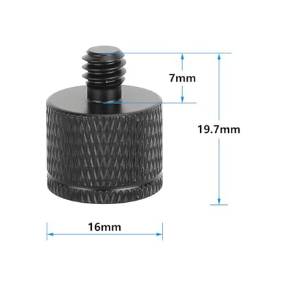 M5 Female to 1/4"-20 Male Thread Screw Adapter(5 Pieces)