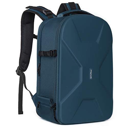 MOSISO Camera Backpack, DSLR/SLR/Mirrorless Photography Camera Bag 15-16 inch Waterproof Hardshell Case with Tripod Holder&Laptop Compartment Compatible with Canon/Nikon/Sony, Deep Teal - color: Deep Teal