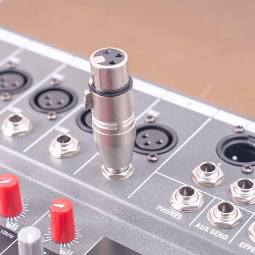 1/4 to XLR Adapter 4 Pack, 1/4" TRS to XLR (2 Pair), 2pcs Male to Male and 2pcs Male to Female, Balanced Quarter Inch 6.35mm Male to XLRMale/Female Adapters for Mixers, Microphones, Amplifiers - style: 1/4" TRS to XLR Adapter 4 Pack