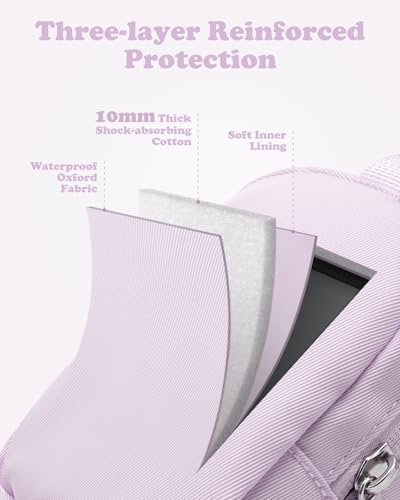 SQERO Soft Camera Case for Digital Camera KODAK PIXPRO FZ55/ FZ45/CAMKORY DC403 FHD 1080P,Travel Camera Pouch, Carry Case Bag Cute Small - color: Violet