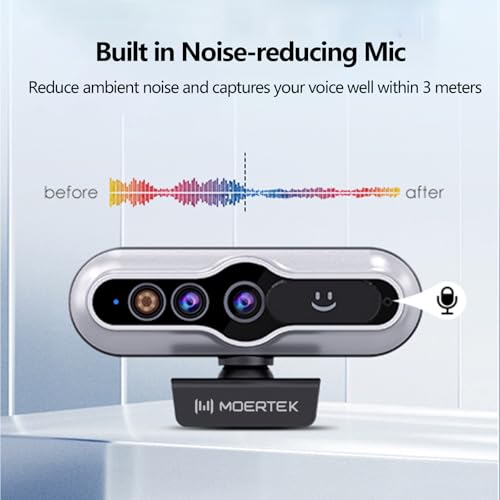 2K HD Webcam with Infrared Windows Hello Facial Recognition, Computer Camera, Privacy Cover, Noise Canceling Microphones, Laptop Webcam For Video Conferencing, Live, Streaming, Online Learning - style: 2K Windows Hello webcam