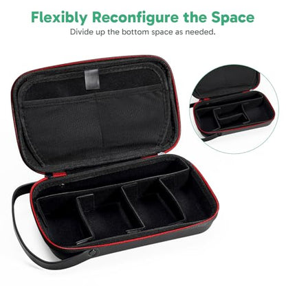 AKASO Camera Carrying Case for GoPro Hero 13 12 11 10 9, Insta360 X5 X4 X3 Ace Pro, DJI Action Osmo 360 Pocket 3, 360, EK7000/EK7000 Pro, Brave 4/4 Pro, Brave 7/7 LE and Other Action Cameras