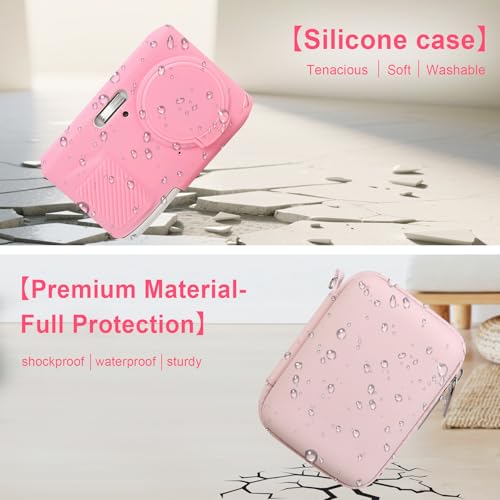 Case for Kodak PIXPRO FZ45 Digital Camera (Hard Case + Soft Silicone Cover) | Kodak PIXPRO FZ45 Digital Camera Hard Carrying Case and Soft Silicone Protective Case with Removable Lens Cover, Pink - color: Pink