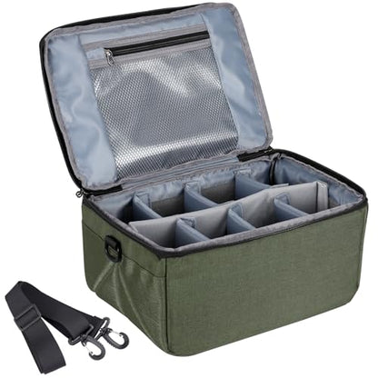 Koolertron Dslr Camera Insert Bag Purse Universal Liner Lens Pouch Partition Protective Cover Waterproof Sleeve for Cannon/Nikon/Sony (Green) - color: Green