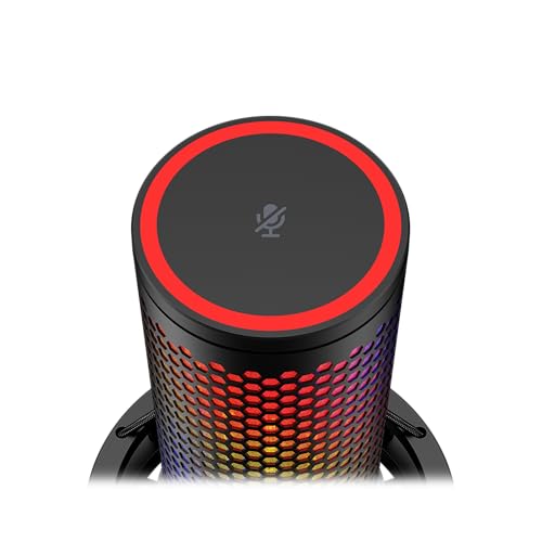 HyperX QuadCast 2 S – USB Microphone, with RGB Lighting, Streaming and Podcasting, with On-Board Controls, LED Lighting, Removable Shock Mount, PC, Mac, USB-C - Black - style: QuadCast 2 S